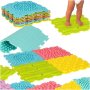 Sensorisk matta Montessori fotmassage 8 delar Pastell - Pusselmatta