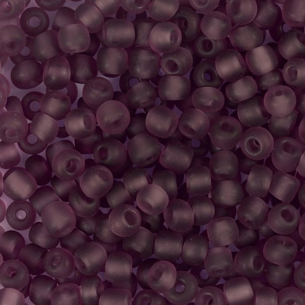 Rocaillepärlor 4 mm matt frozen Ljuslila 25 g Rocaillepärlor 4 mm matt frozen Ljuslila 25 g