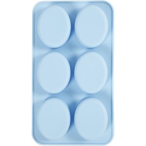 Silikonform 7,7 x 6 x 2,4 cm 6 x 100 ml - N�ringsmiddelgodkjent