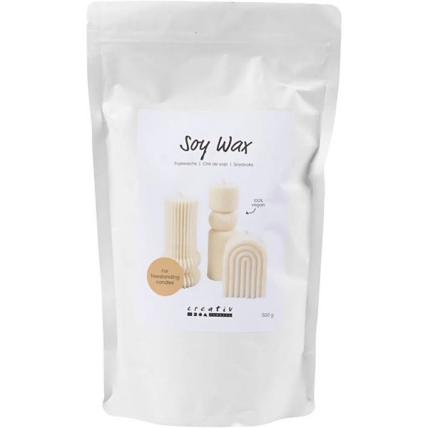 Sojavax Flingor f�r Frist�ende Ljus Cream 500 g