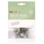 Clipsörhängen Ø 10 mm försilvrade - 20 st Clipsörhängen Ø 10 mm försilvrade - 20 st