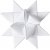 Stjernestrips - hvit - 4,5 cm, 500 strips