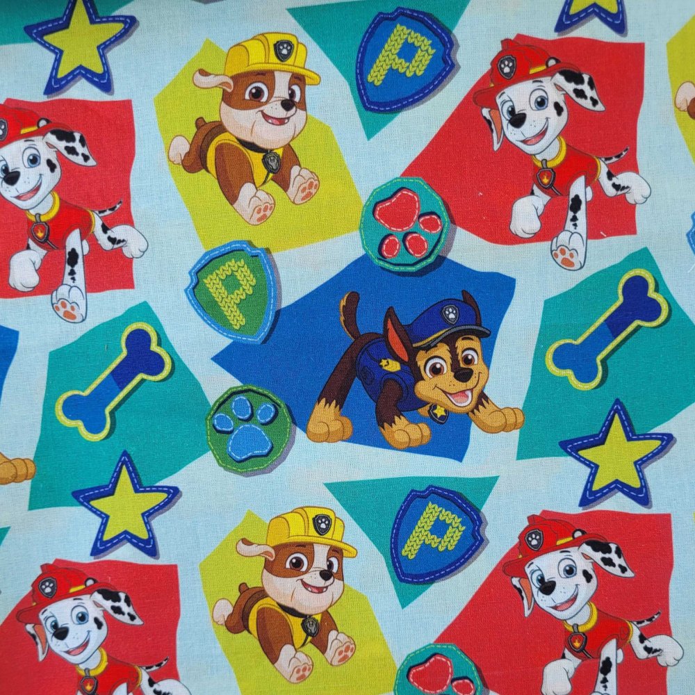 Bomullsväv - Disney - Paw Patrol - 140 cm - Bomullsväv, Bomullstyg, Tyger