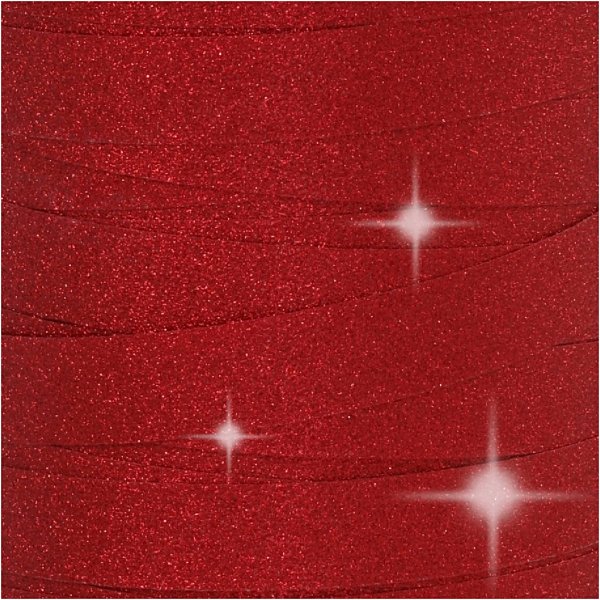 Presentsnören - röd - glitter - 100 m Presentsnören - röd - glitter - 100 m