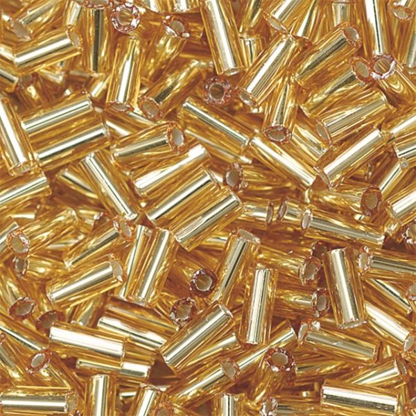 Bohemiska rocaillep�rlor 9 x 2 mm, 10 g, guld
