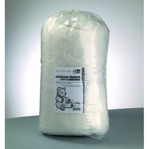 Fluffy polstring polyester - hvid 1.000 g - Polstring, Dekorationmateriale, Hobbymateriale, Håndværk