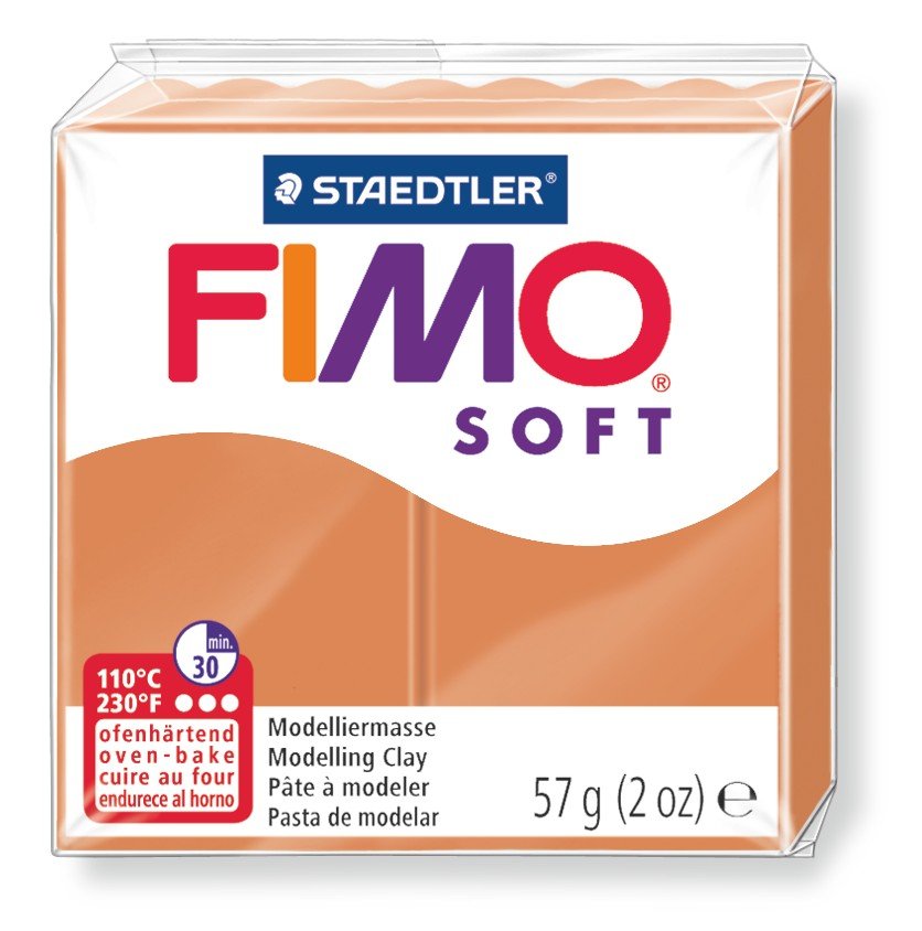 Modellervoks Fimo Soft 57 g - Cognac - Fimolera, Modellere, Hobbyartikler til børn, Hobbymateriale, Håndværk