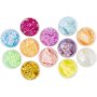 Glitter clay, mixade frger, 72x20 ml