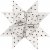 Stjernestrips - rd - hvit - 6,5+11,5 cm - 60 strips