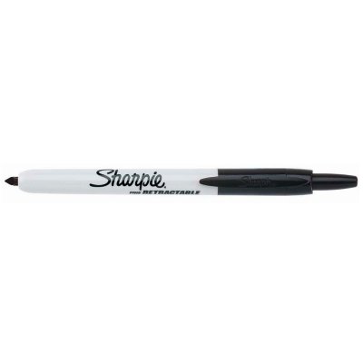 Sharpie Retractable Permanent Marker - Sort Fin - Tuschpenne, Penne, Penne, kridt & tusch