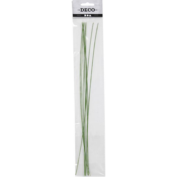 Blomstjälkar - grön - Ø0,6 mm - 20 st Blomstjälkar - grön - Ø0,6 mm - 20 st