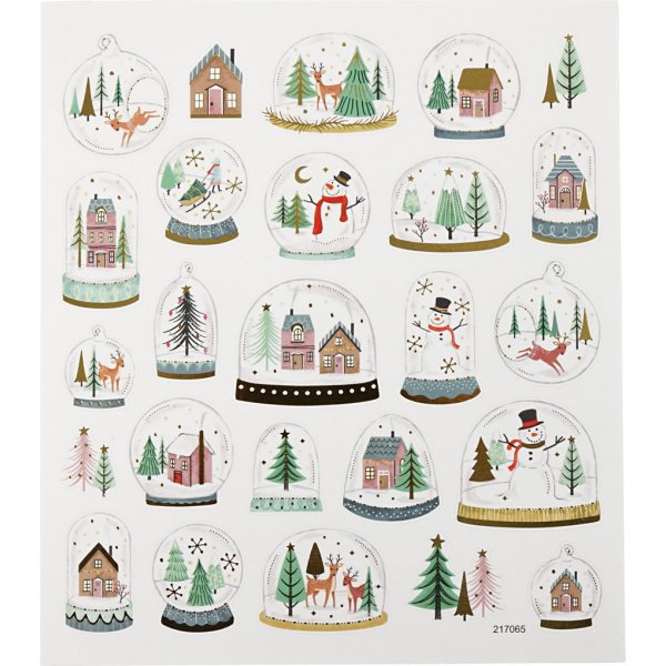 Klistermärken - snöglober Klistermärken - snöglober
