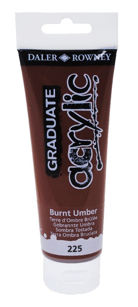 Akrylfärg Graduate 120 ml - Burnt Umber - Akrylfärger, Konstnärsfärger