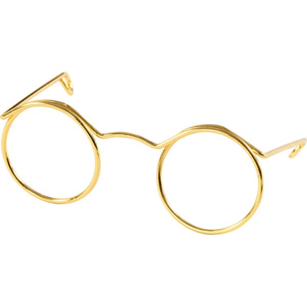 Glasögon - guld - 50 mm - 10 st Glasögon - guld - 50 mm - 10 st