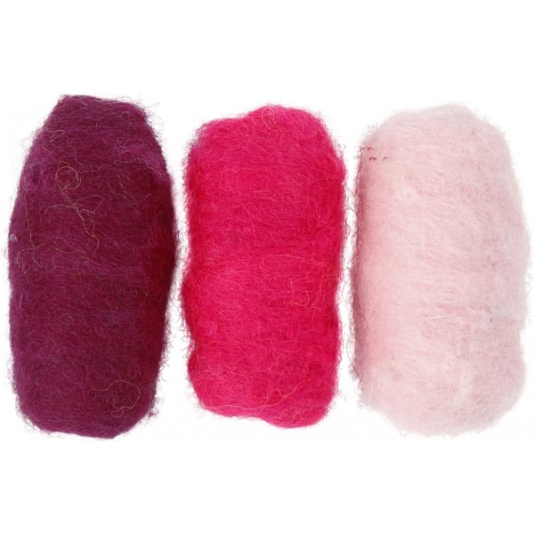 Kardad Ull - lila/rosa harmoni - 3 x 10 g Kardad Ull - lila/rosa harmoni - 3 x 10 g