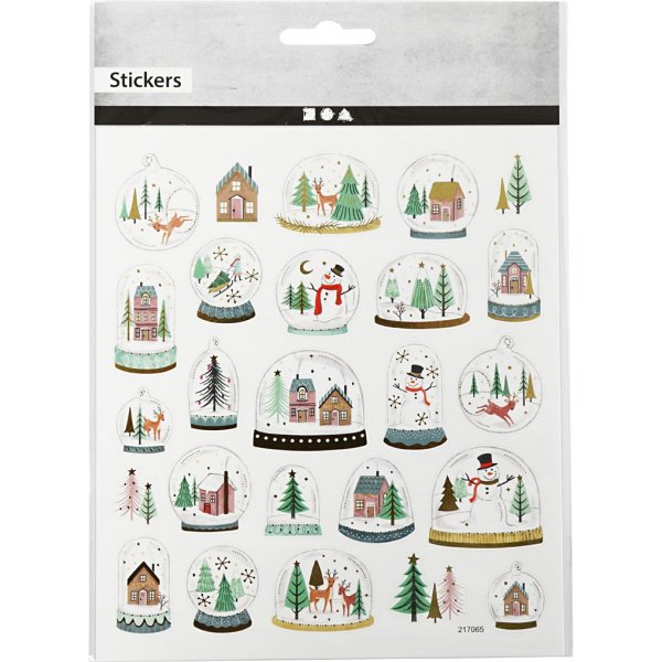 Klistermärken - snöglober Klistermärken - snöglober
