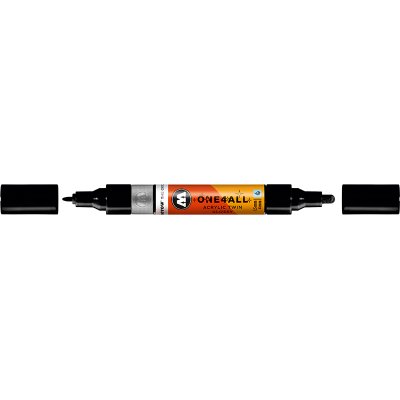 Akryl tuscher - Molotow - 1,5 + 4mm - Blank sort - Akrylmarkør, Molotow Markers, Markers, Penne, Penne, kridt & tusch