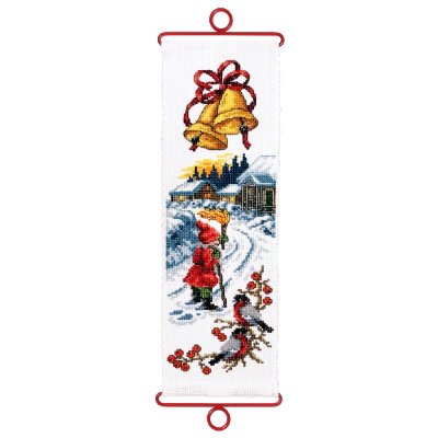 Broderist Miniklokkestreng - Julemand med lanterne