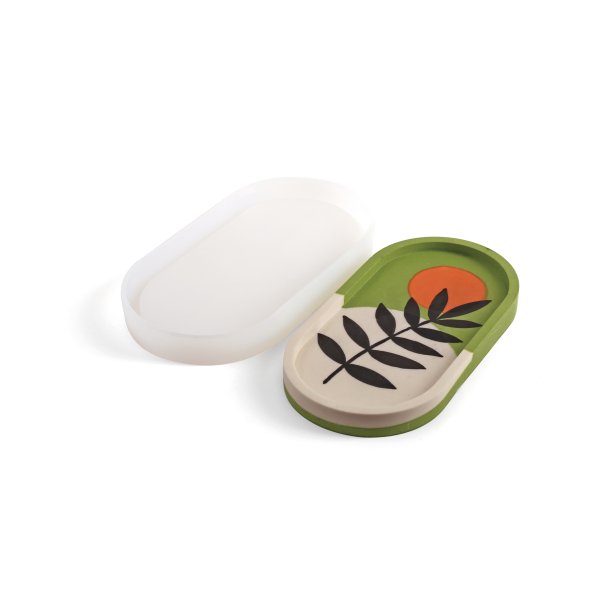 Silikonform oval bricka 18 x 9,5 cm Silikonform oval bricka 18 x 9,5 cm