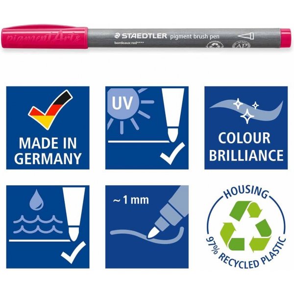 Staedtler Pigment Brush Pen Staedtler Pigment Brush Pen