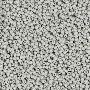 Rocaillep�rlor 1,7 mm Ljusgr� 25 g