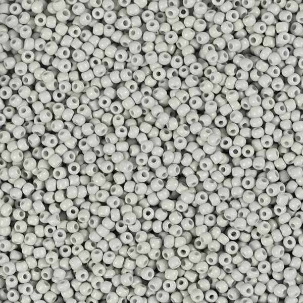 Rocaillepärlor 1,7 mm Ljusgrå 25 g Rocaillepärlor 1,7 mm Ljusgrå 25 g