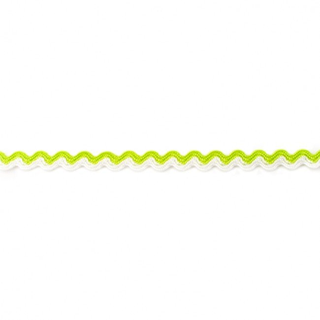 Dekorbånd - Ric Rac Hip-Line 8 mm - Lime - Dekorationsbånd - Øvrige, Bånd & dekorationsbånd, Tekstilbånd & snor