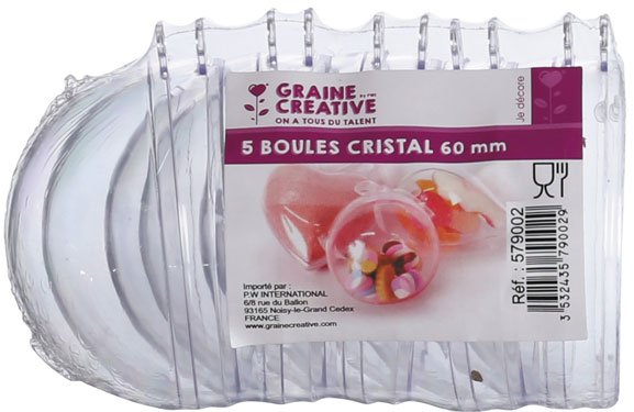 Delbara plastkulor 6 cm - 5 st Delbara plastkulor 6 cm - 5 st