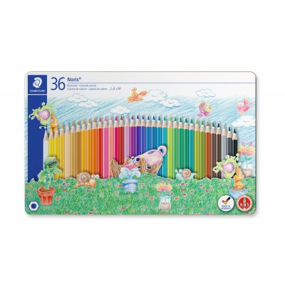 Noris fargeblyanter i boks - 36 blyanter
