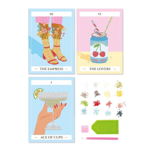 Diamond painting Happy Hour - Tarot, 3 kort