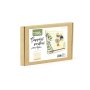 Smyckesh�llare i tr� med h�l 30 x 25 cm