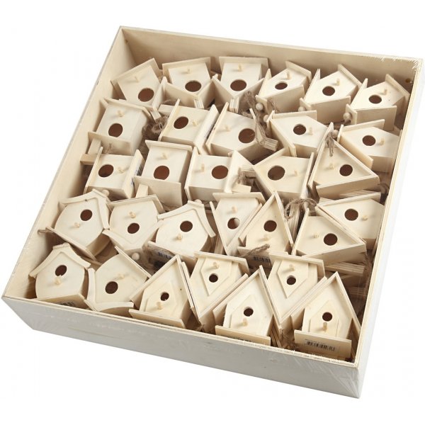 Fågelholkar mini - 6 x 10 st Fågelholkar mini - 6 x 10 st