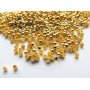 Paket med 60 guldfärgade klämpärlor 2 mm Paket med 60 guldfärgade klämpärlor 2 mm