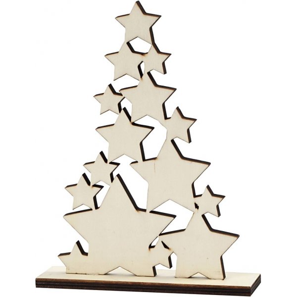 Julgran av stjärnor - 14,7 x 19,6 cm Julgran av stjärnor - 14,7 x 19,6 cm
