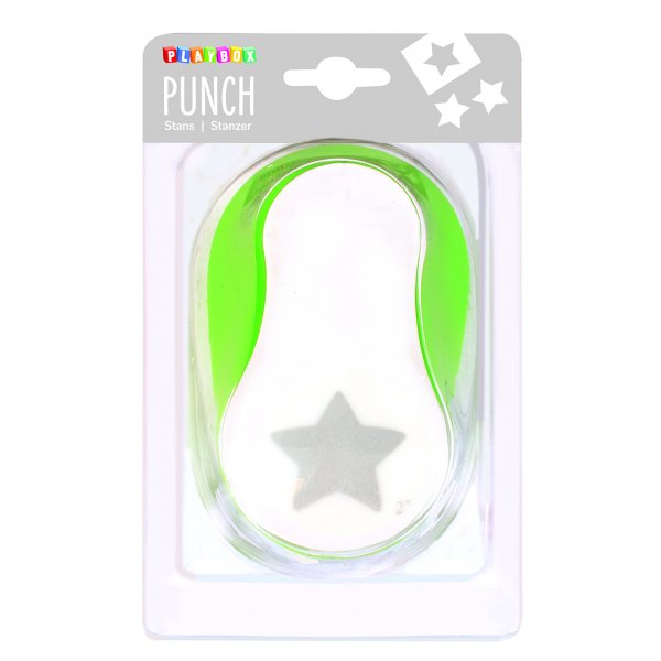 Stans stj�rna 5 cm - Gr�n/vit