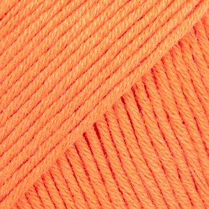 DROPS Safran Uni Colour garn - 50 g - Orange (28) DROPS Safran Uni Colour garn - 50 g - Orange (28)
