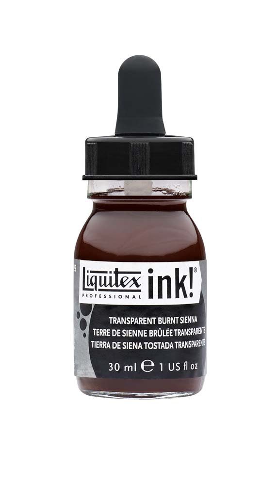 Akrylblekk Liquitex 30 ml - 129 Transparent burnt sienna - Tusj & blekk, Kunstnermalinger