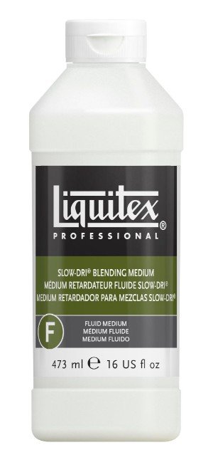 Liquitex Acrylic Medium 473ml - Slow-Dri Blend Medium - Akrylmedier, Malermedium, Fernis og kunstner medier til kunstmaling