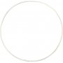 Metallring - vit - 20 cm - 5 st