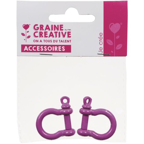 Metallkopplingar rosa 22 x 27 mm, 2-pack Metallkopplingar rosa 22 x 27 mm, 2-pack