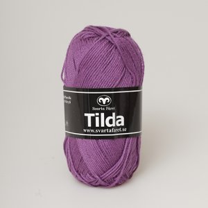 Svarta Fret Tilda garn 50g - Mellanlila (563)