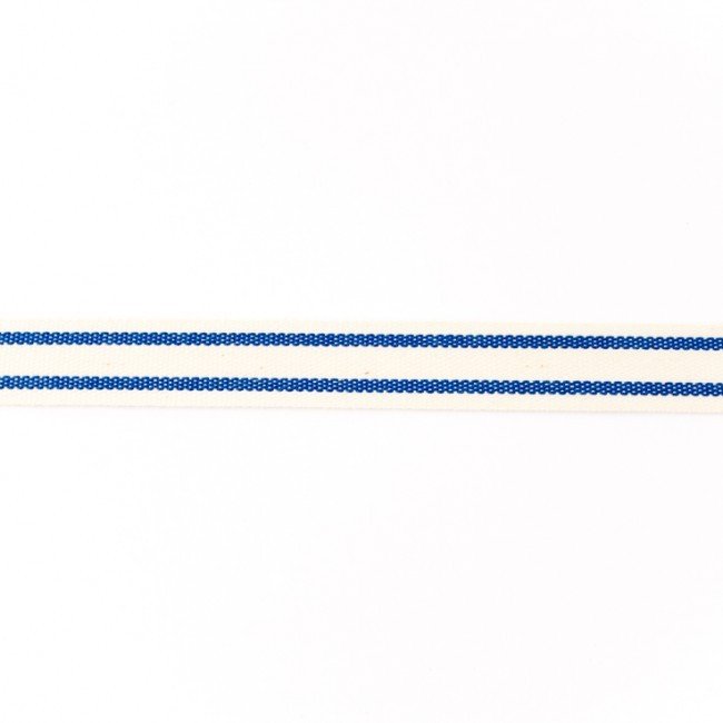 Dekorbånd - Stjerne, stribet - Koboltblå - Dekorationsbånd - Øvrige, Bånd & dekorationsbånd, Tekstilbånd & snor