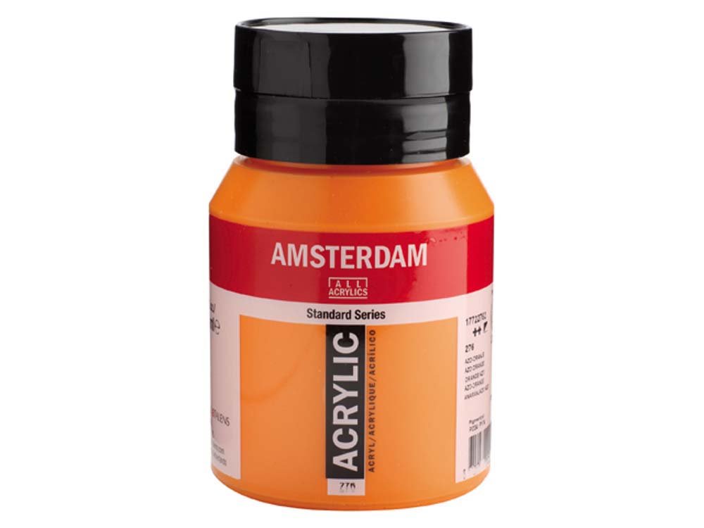 Amsterdam Akrylmaling 500 ml - Azo Orange - Akrylfarver, Kunstnerfarver