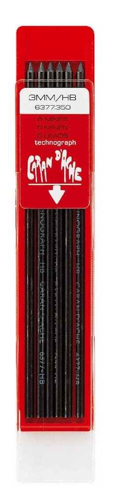 Stift Caran d Ache Technograph 3mm - HB - Blyant bly, Tilbehør til penne & kridt, Penne, kridt & tusch