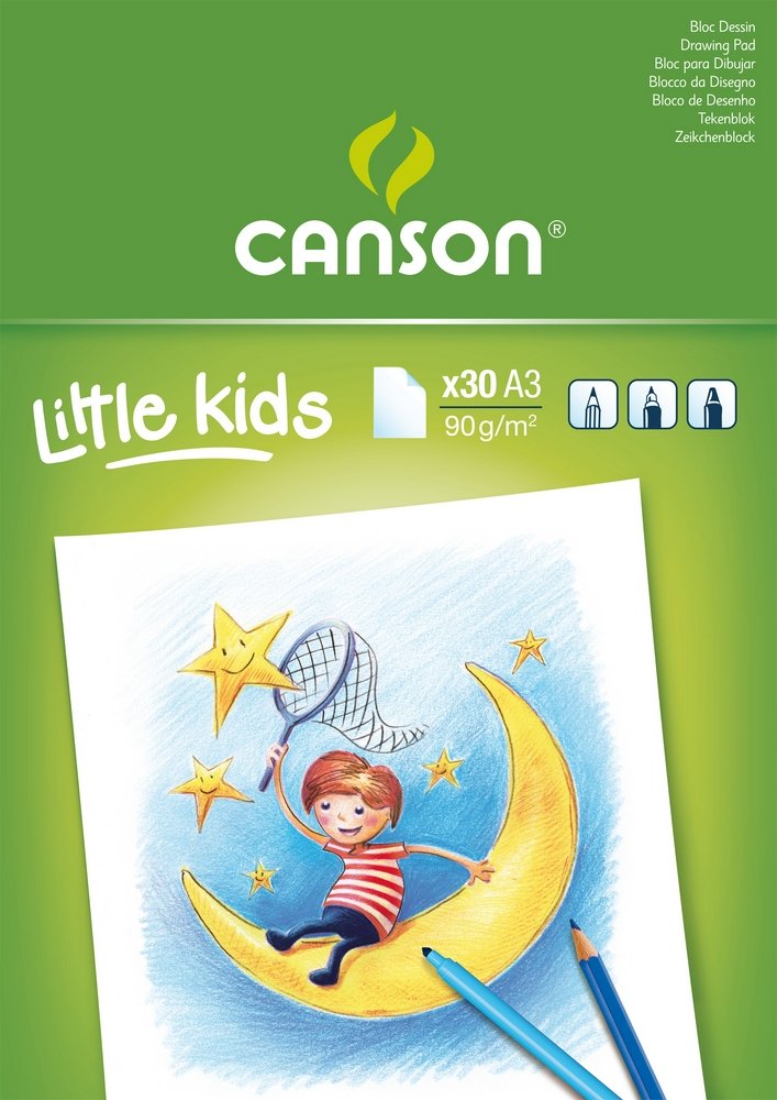 Canson Kids Tegnepapir 90 g - A3 - Øvrige papirer, Blok