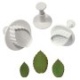 Utstickare med prägel - 3-pack - Blad - PME Utstickare med prägel - 3-pack - Blad - PME