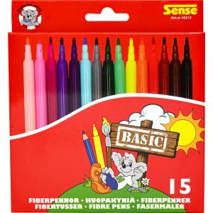 Fiberpennor Basic Sense - 15 pennor Fiberpennor Basic Sense - 15 pennor