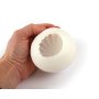Ljusform i silikon - R�fflad kula � 8,6 cm