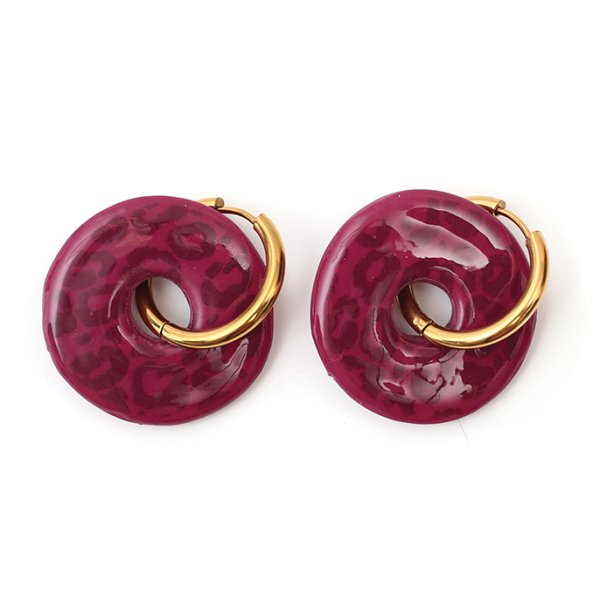 Kreoler runda 20 mm - guld, rostfritt stål Kreoler runda 20 mm - guld, rostfritt stål