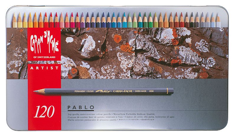 Farveblyant Caran D ́Ache Artist Pablo - 120-pak - Farveblyanter, Penne, Penne, kridt & tusch
